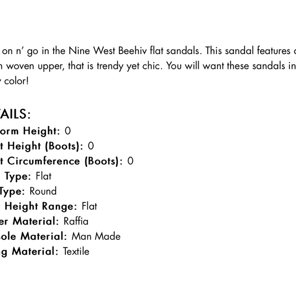 NINE WEST Blue Beehiv Slide Sandal  9 NWT - Picture 14 of 14